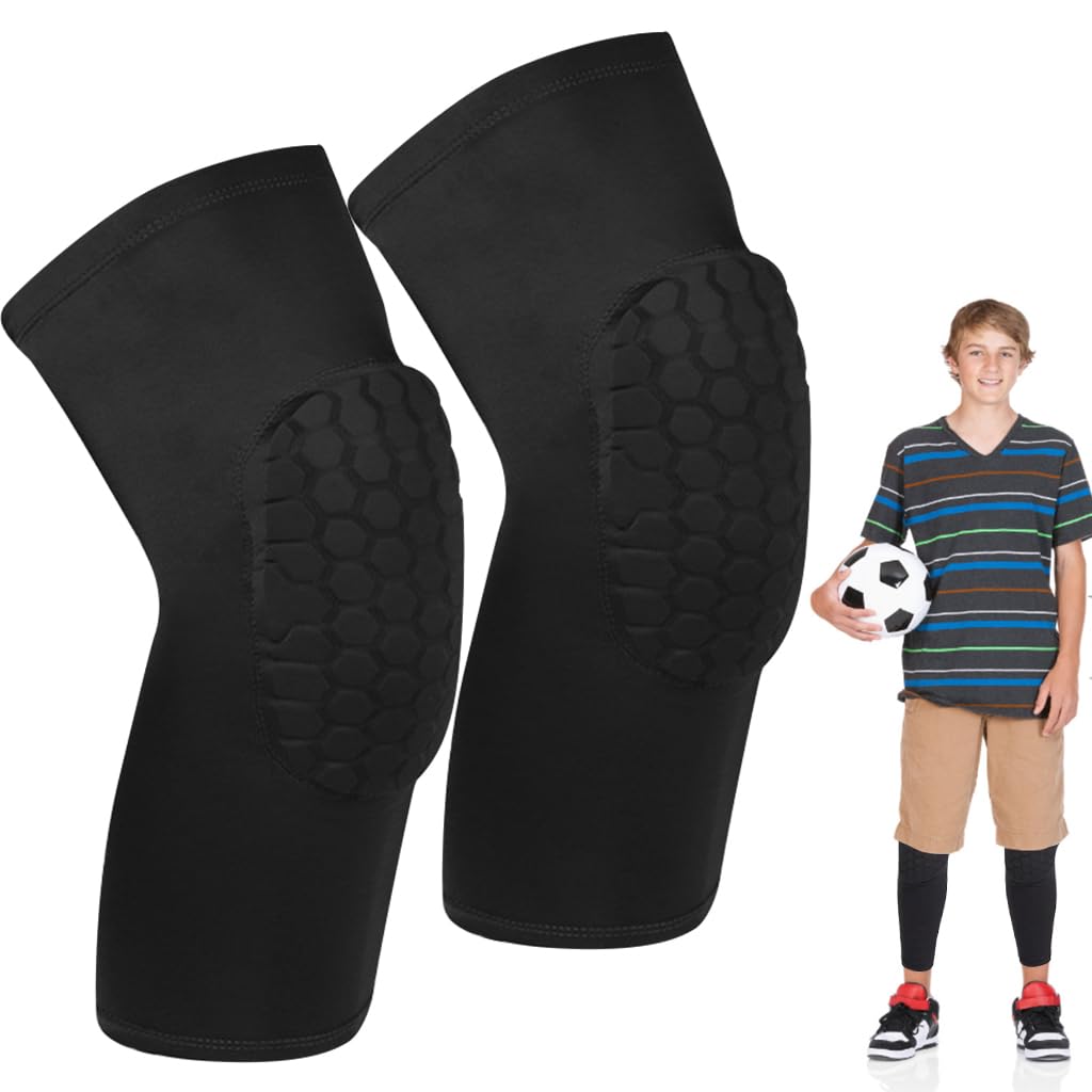 Proberos 1Pair Knee Brace for Kids Teens, Anti-collision kneepads, Overknee Stretchy Compression Leg Support Sleeve 3D Knee Protector Pad Summer Breathable Leg Support, 4-Way Stretch XL Proberos 1Pair Knee Brace for Kids Teens, Anti-collision kneepads, Overknee Stretchy Compression Leg Support Sleeve 3D Knee Protector Pad Summer Breathable Leg Support, 4-Way Stretch XL